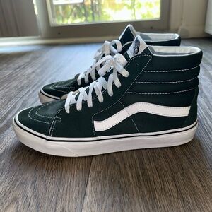 Vans Men’s SK8-Hi Sneakers (Dark Green)